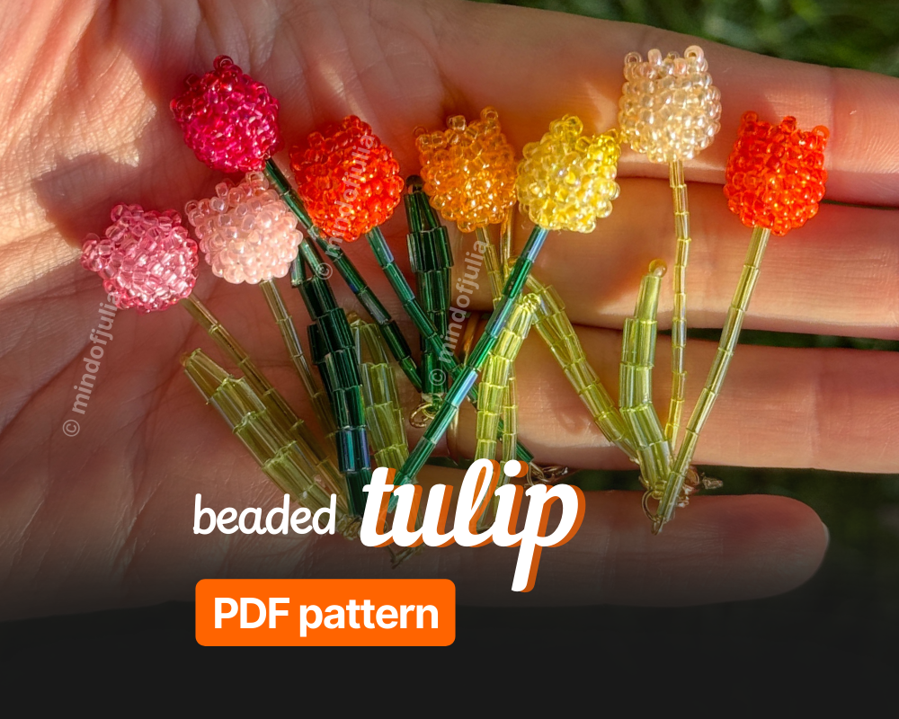 🌷 Beaded Tulip Pattern
