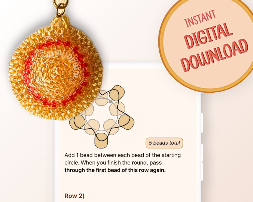 👒 3D Beaded Straw Hat PDF Pattern
