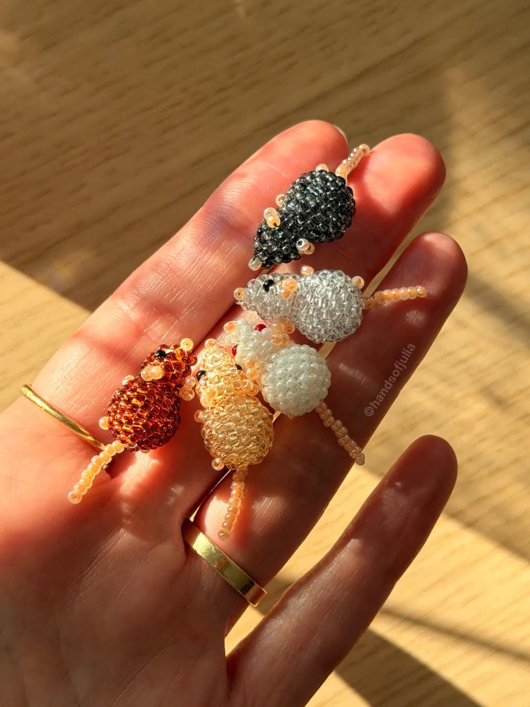 ๐ 3D Beaded Rat PDF Pattern
