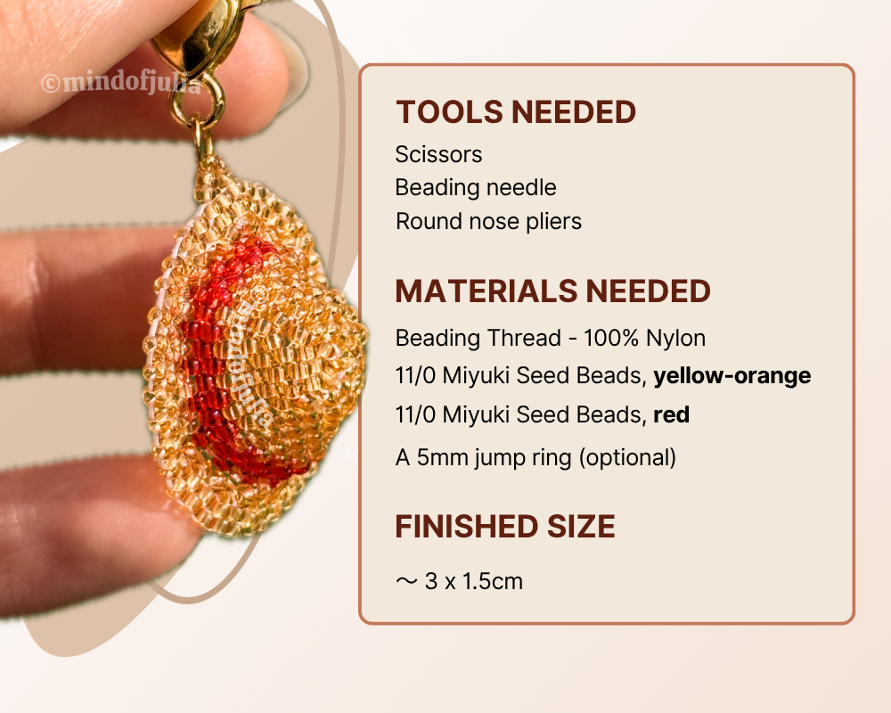 👒 3D Beaded Straw Hat PDF Pattern