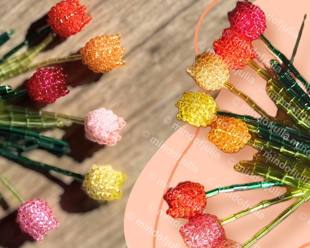 🌷 Beaded Tulip Pattern