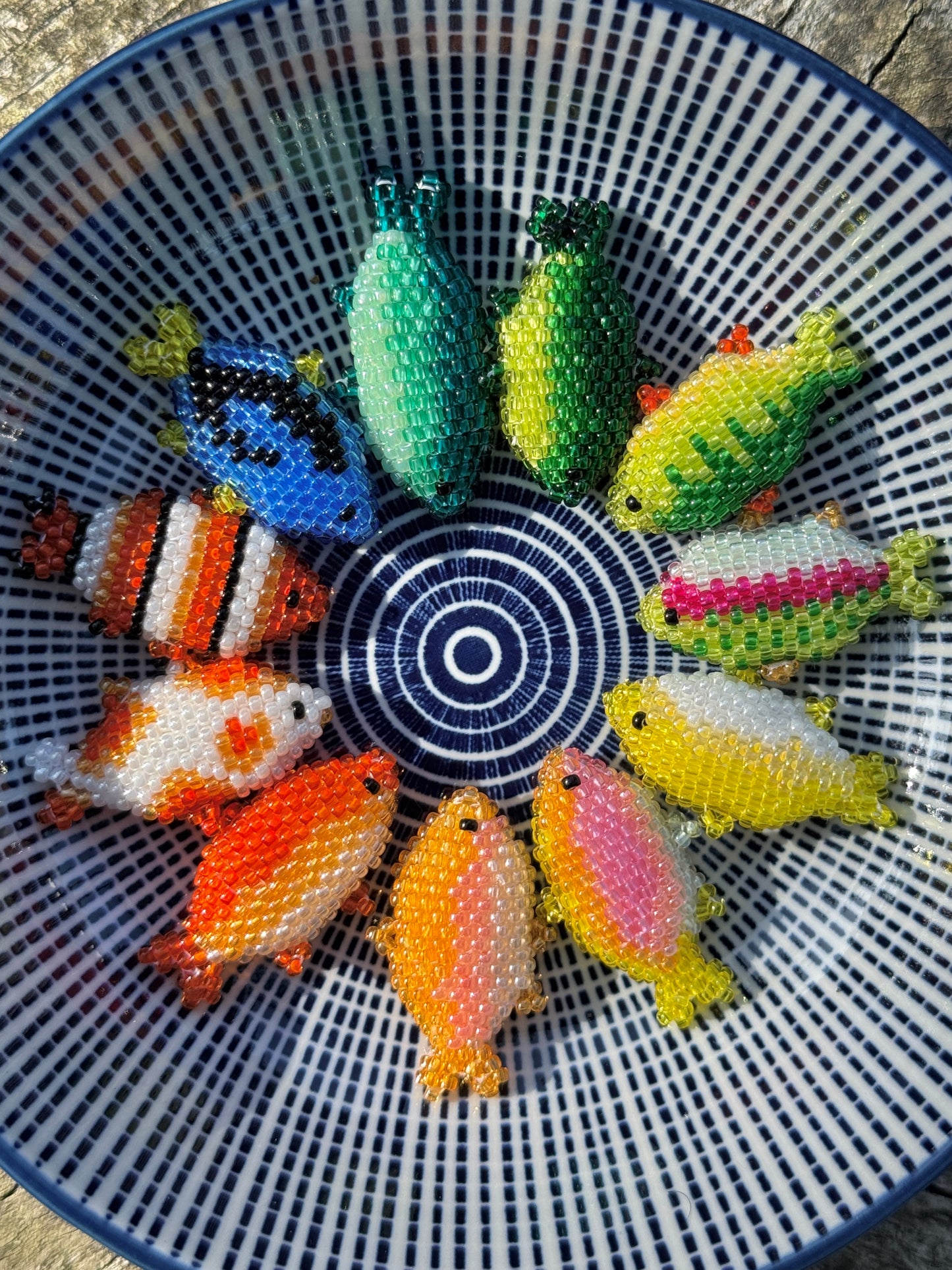 🐠 Add-On Beading Pattern | Color Variations Diagrams for 3D Beaded Fish Pattern