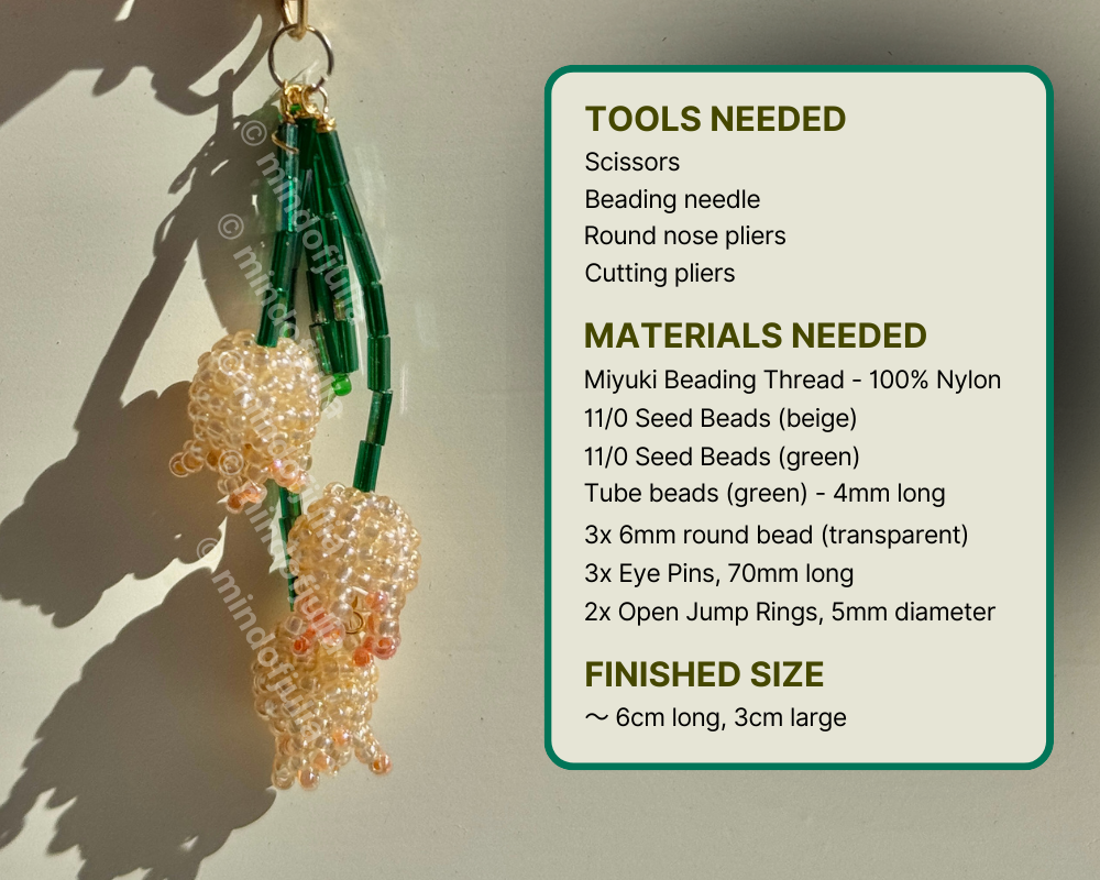 🌱 Beaded Lily Of The Valley Pattern