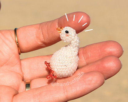 🦆 3D Beaded Lazy Duck PDF Pattern