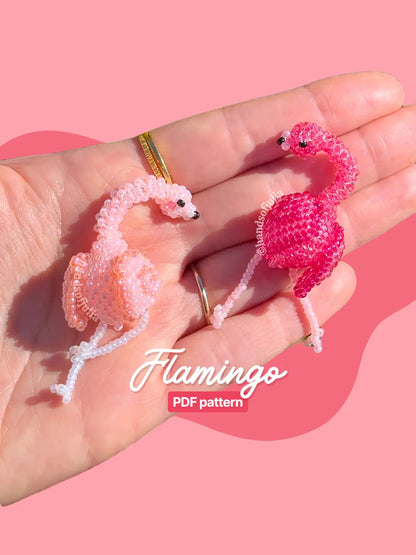 🦩 3D Beaded Flamingo PDF Pattern