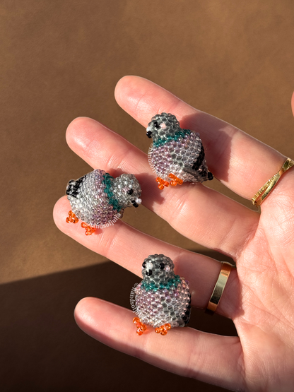 🐦 3D Beaded Pigeon PDF Pattern