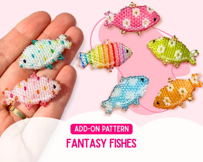 💖  Fantasy Fish Add-On Pattern | Color Variations for 3D Beaded Fish Pattern (SUPPLEMENT ONLY)