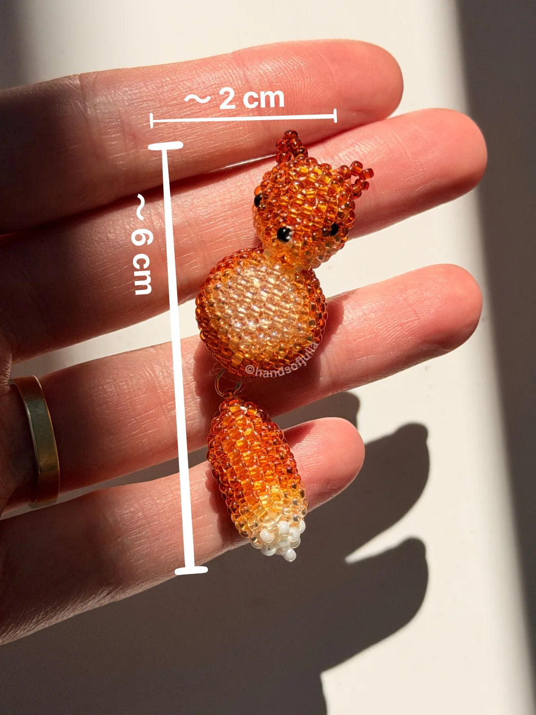 🦊 3D Beaded Fox PDF Pattern