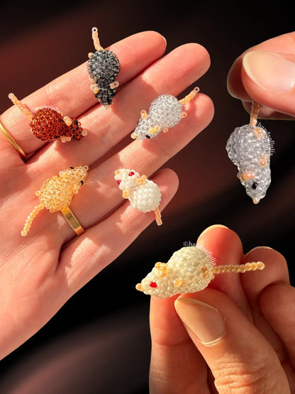 🐀 3D Beaded Rat PDF Pattern