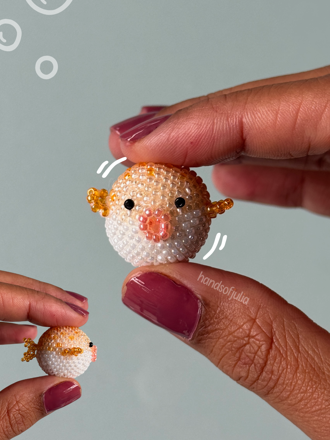 🐡 3D Beaded Puffer Fish PDF Pattern