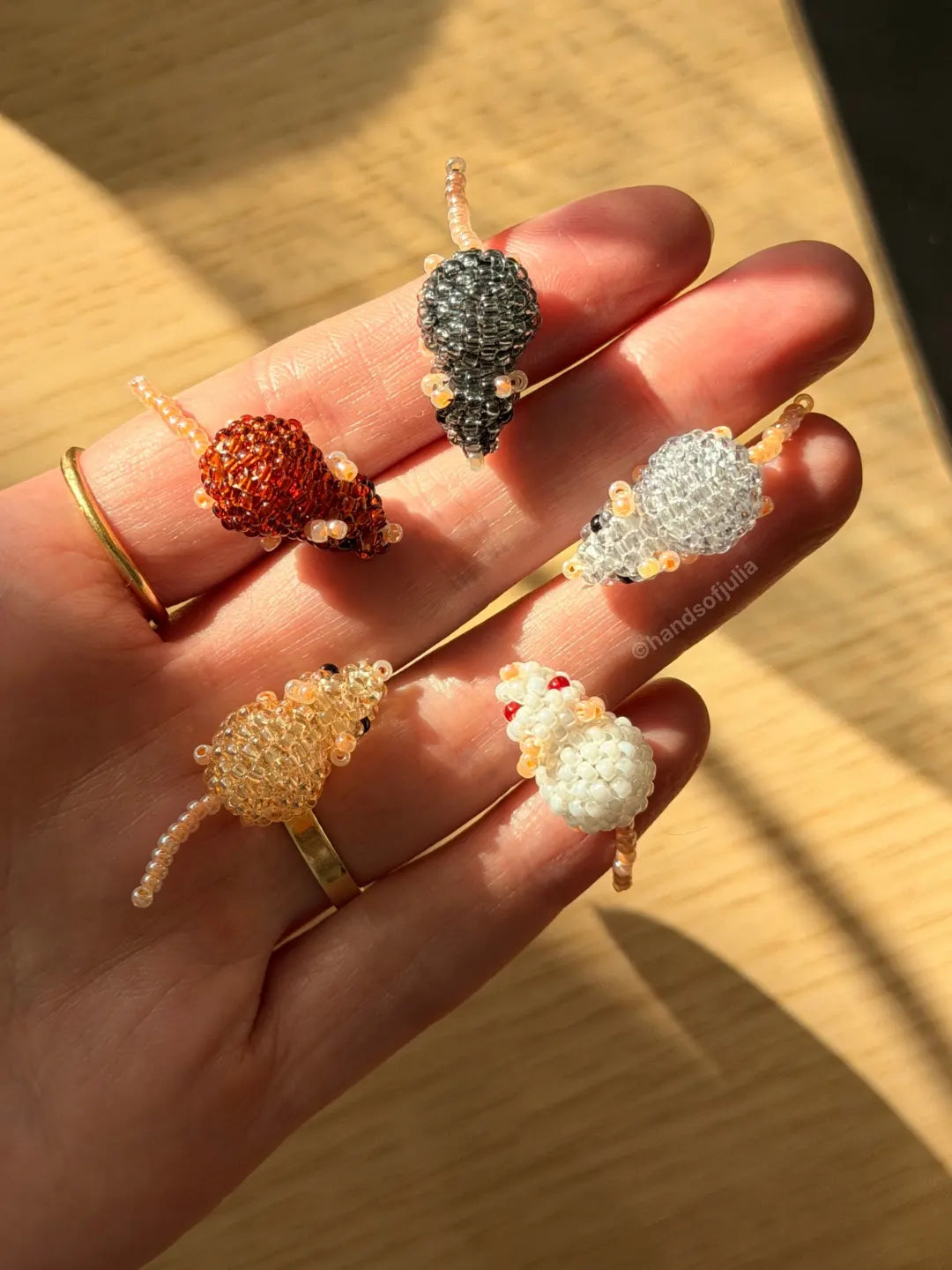 🐀 3D Beaded Rat PDF Pattern