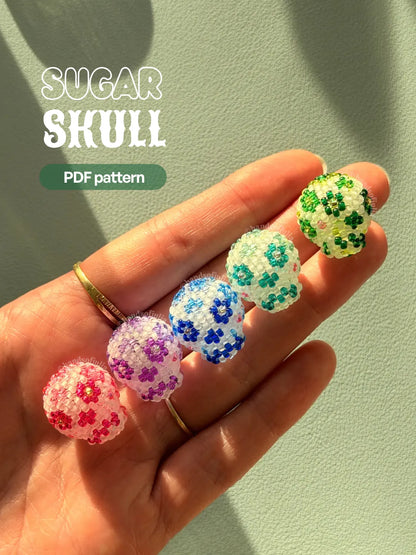 💀 3D Beaded Sugar Skull PDF Pattern
