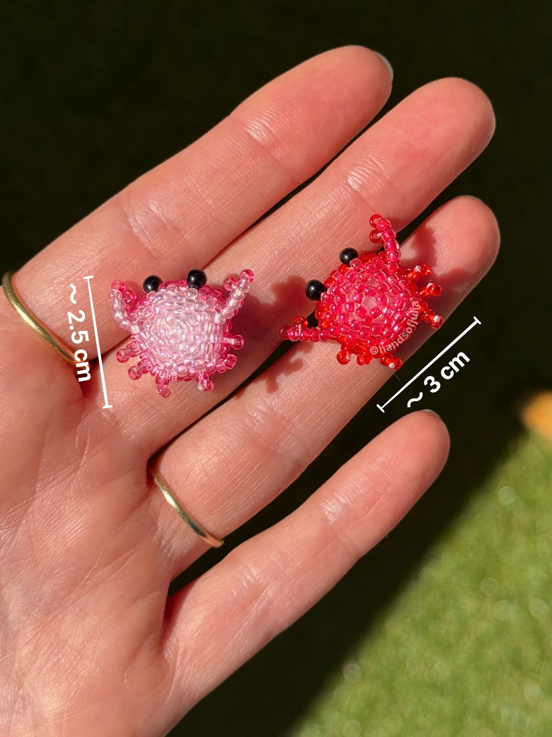 🦀 3D Beaded Crab PDF Pattern