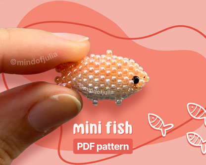 🐠 Miniature 3D Beaded Fish - Digital PDF Pattern
