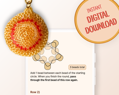 👒 3D Beaded Straw Hat PDF Pattern