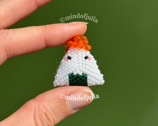 🍙 3D Beaded Onigiri PDF Pattern