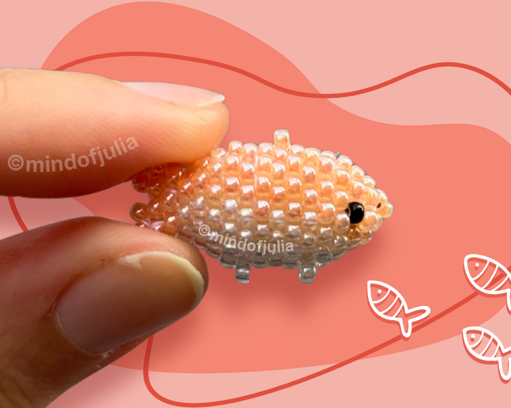 🐠 Miniature 3D Beaded Fish - Digital PDF Pattern