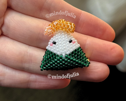 🍤 3D Beaded Shrimp Onigiri PDF Pattern