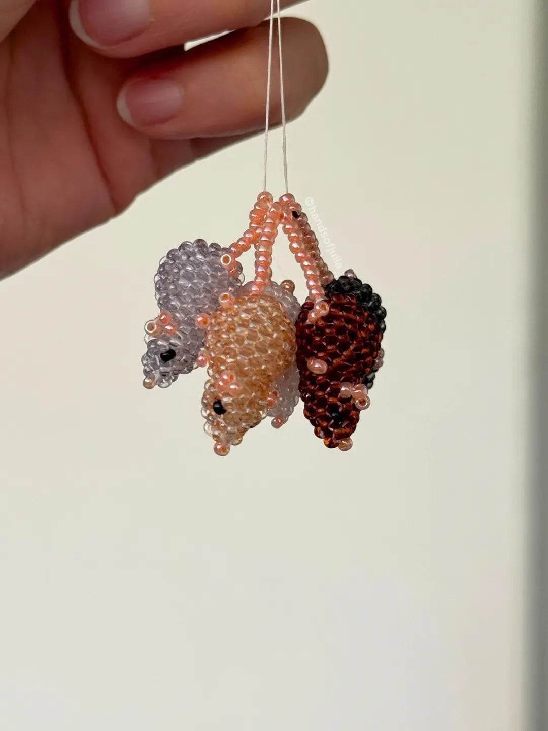 🐀 3D Beaded Rat PDF Pattern
