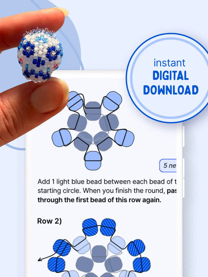 💀 3D Beaded Sugar Skull PDF Pattern