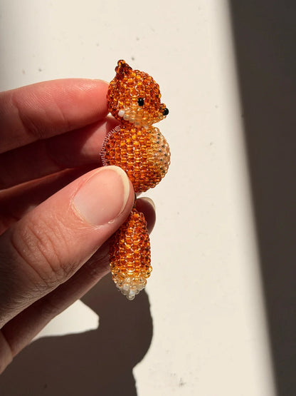 🦊 3D Beaded Fox PDF Pattern