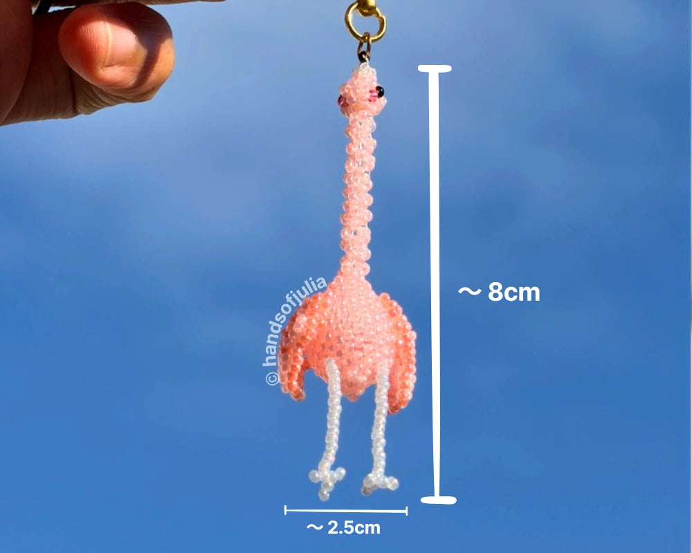 🦩 3D Beaded Flamingo PDF Pattern