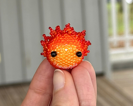 🔥 3D Beaded Fire Spirit PDF Pattern