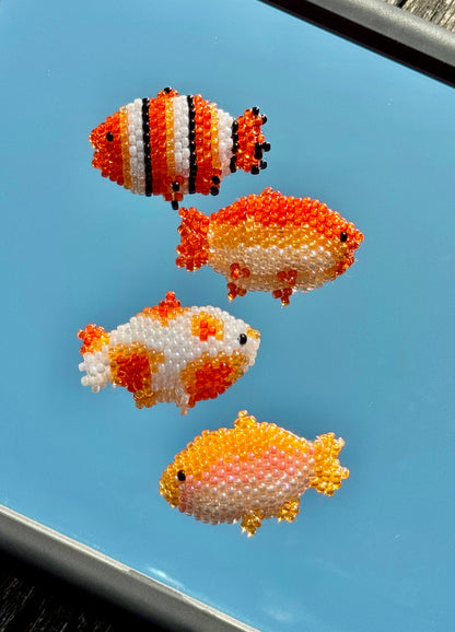 🐠 Add-On Beading Pattern | Color Variations Diagrams for 3D Beaded Fish Pattern