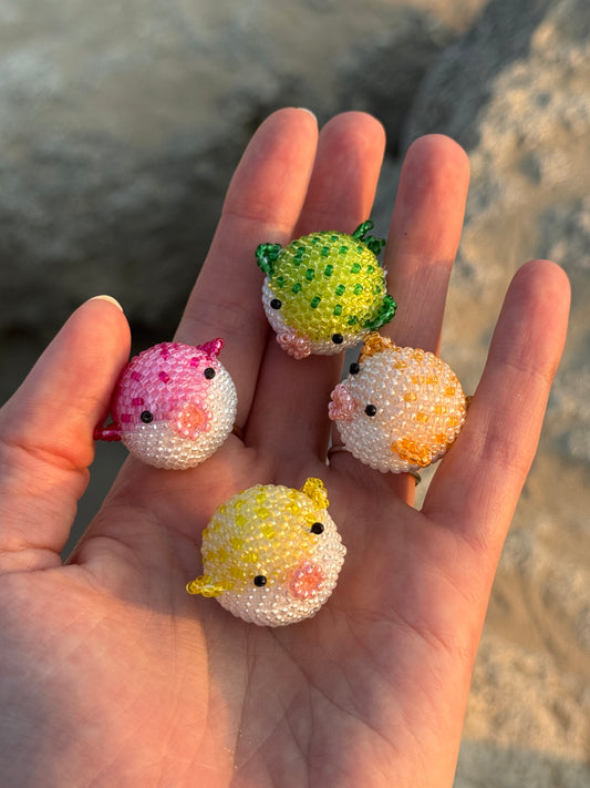 🐡 3D Beaded Puffer Fish PDF Pattern