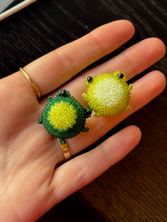 🐸 3D Beaded Frog PDF Pattern