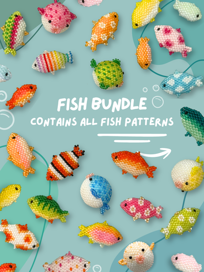 ALL Fish Beaded Patterns - PDF Patterns Bundle