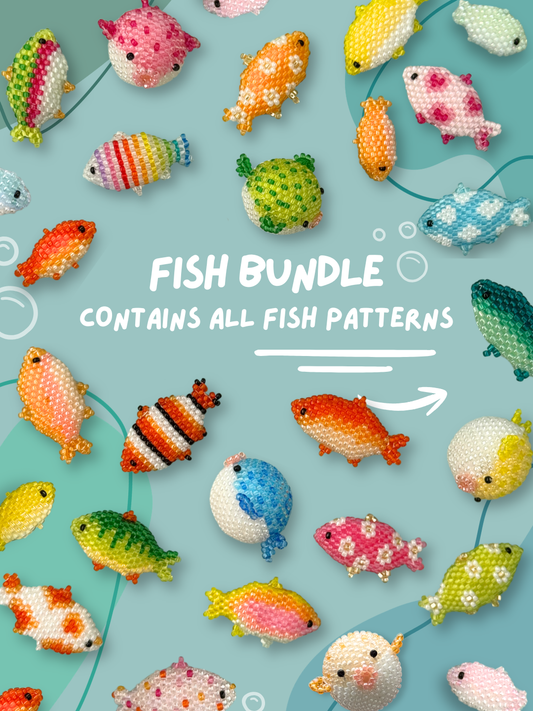 ALL Fish Beaded Patterns - PDF Patterns Bundle