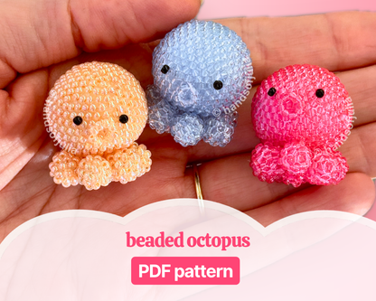 🐙 3D Beaded Octopus PDF Pattern