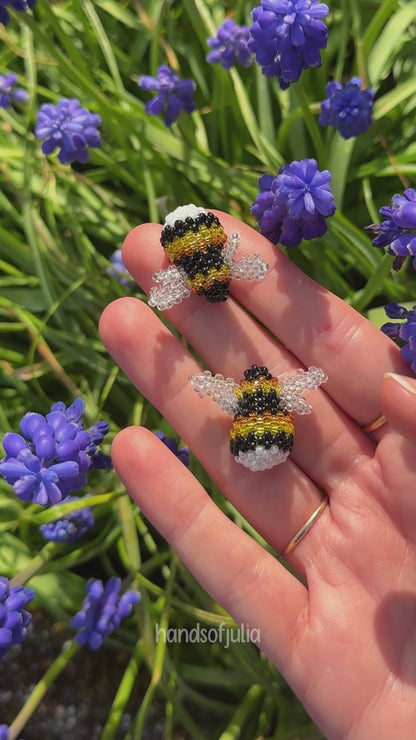 🐝 3D Beaded Bumblebee PDF Pattern