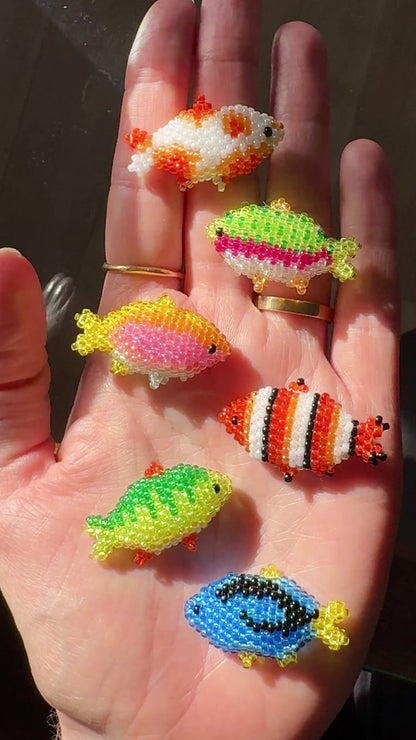 🐠 Add-On Beading Pattern | Color Variations Diagrams for 3D Beaded Fish Pattern