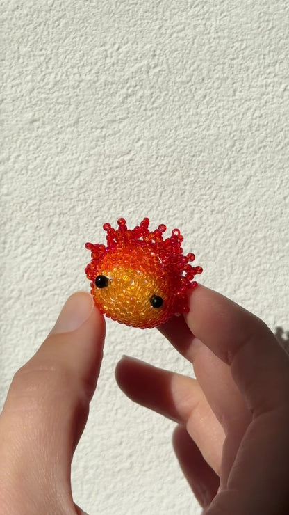 🔥 3D Beaded Fire Spirit PDF Pattern