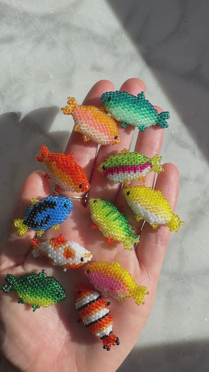 🐠 Add-On Beading Pattern | Color Variations Diagrams for 3D Beaded Fish Pattern