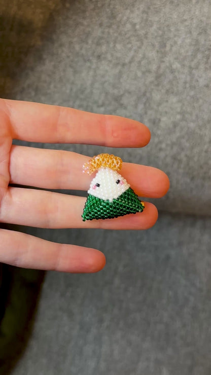 🍤 3D Beaded Shrimp Onigiri PDF Pattern