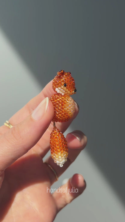 🦊 3D Beaded Fox PDF Pattern