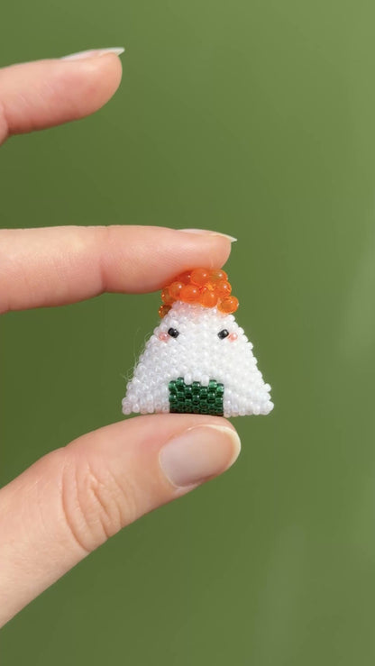 🍙 3D Beaded Onigiri PDF Pattern