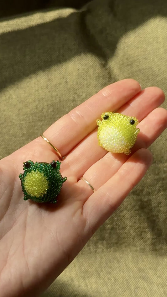🐸 3D Beaded Frog PDF Pattern